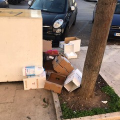 Rifiuti in via Bovio