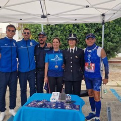 Selvarolo e Piarulli nello stand della Polizia Penitenziaria