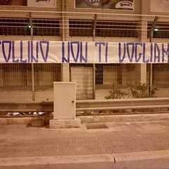Striscione ultras vs Zinfollino