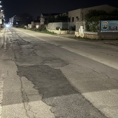 Trani Via Barletta Asfalto stradale dislivello