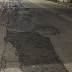 Trani Via Barletta Asfalto stradale dislivello