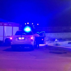 Via Barletta, volata la copertura di un capannone