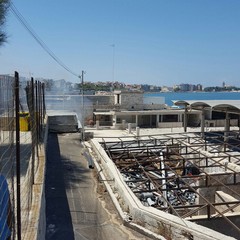 Incendio all'ex Sciala di De Simone