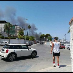 Incendio all'ex Sciala di De Simone