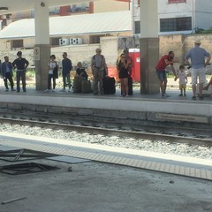 Polizia alla stazione di Trani