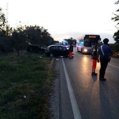 Foto dell'incidente sulla Trani-Barletta