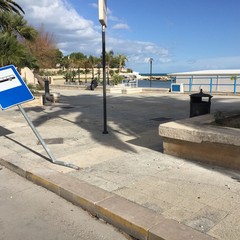Danni in Piazza Marinai d'Italia