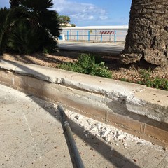 Danni in Piazza Marinai d'Italia