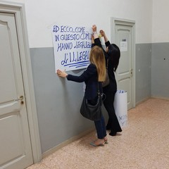 Protesta al Comune