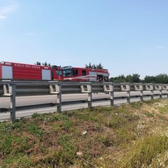 Incendio sulla 16bis