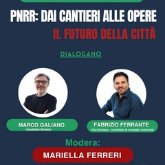 Al comitato del candidato sindaco Galiano l'incontro "“PNRR: dai cantieri alle opere. Il futuro della nostra città"