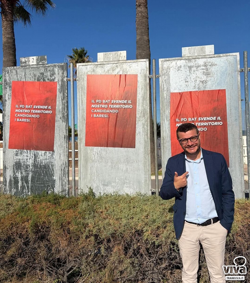 anifesti abusivi contro il Segretario del PD De Santis, la ferma condanna del PD BAT: "Gesto vile"