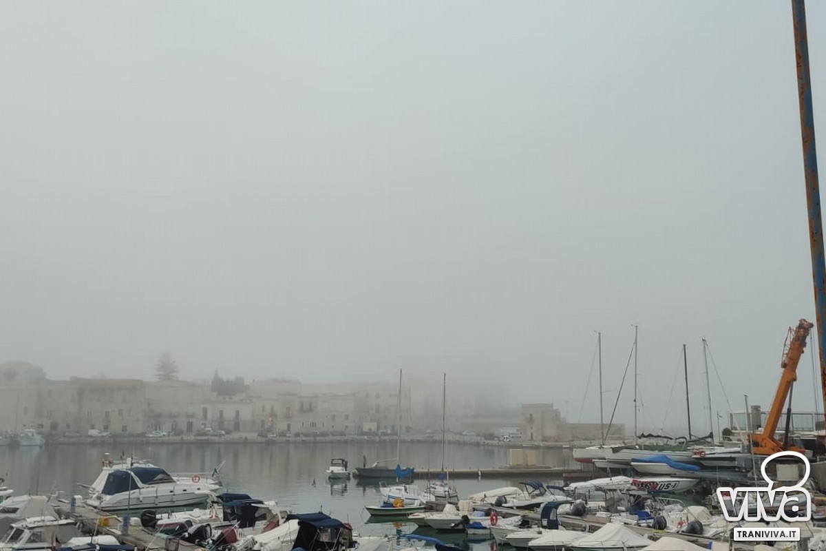 Porto avvolto dalla nebbia