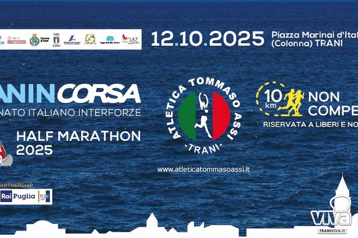 Trani corre verso la storia: presentata la XV Tranincorsa Half Marathon