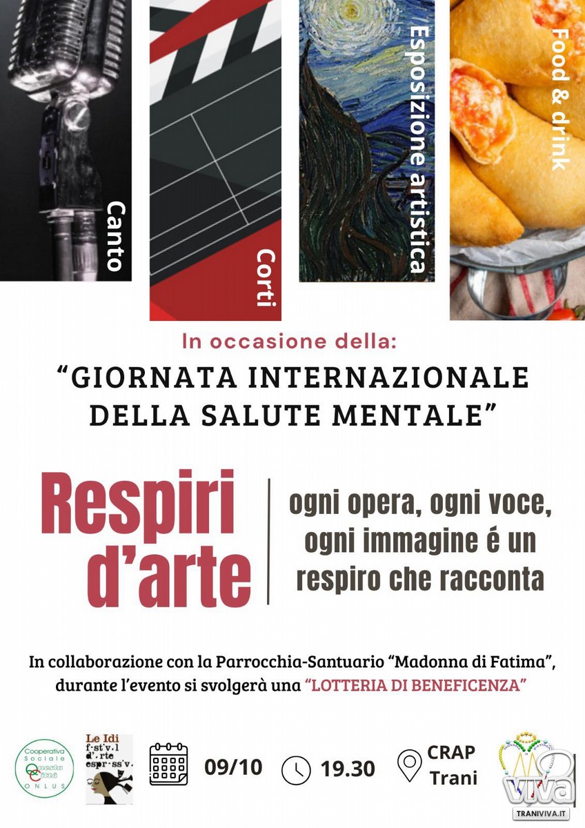 "Respiri d'arte": a Trani l'arte che cura si apre alla città