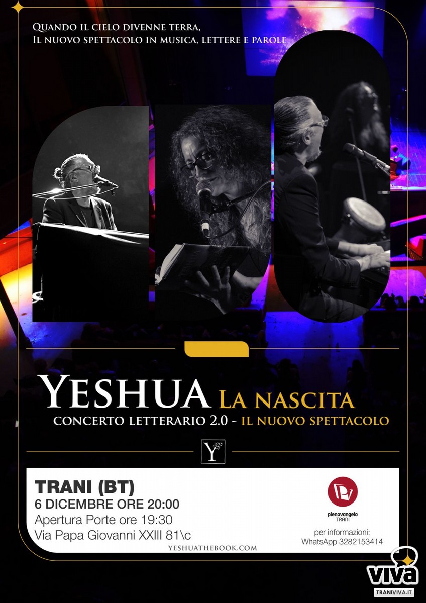 Yeshua": concerto letterario a Trani