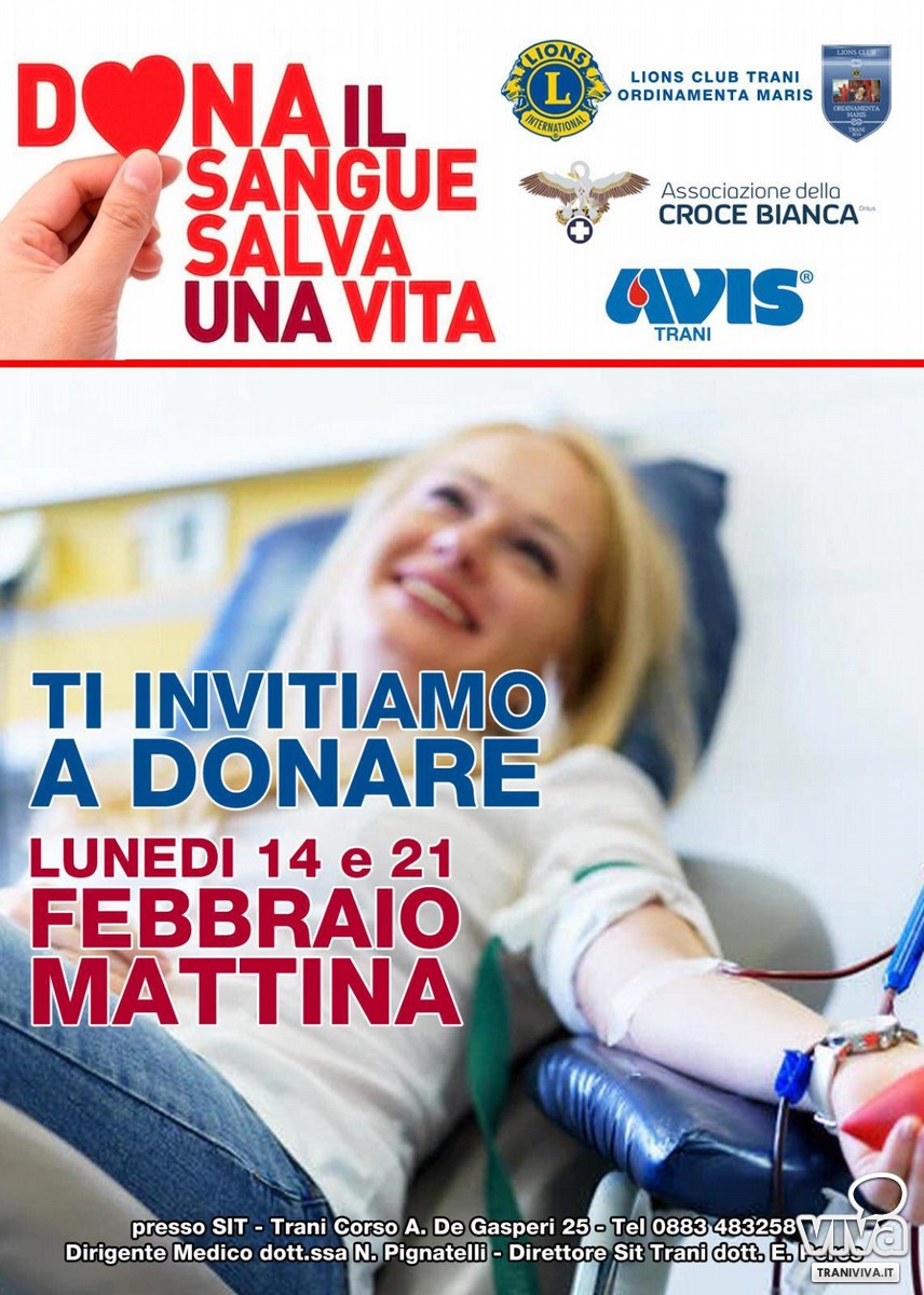 Locandina donazione sangue