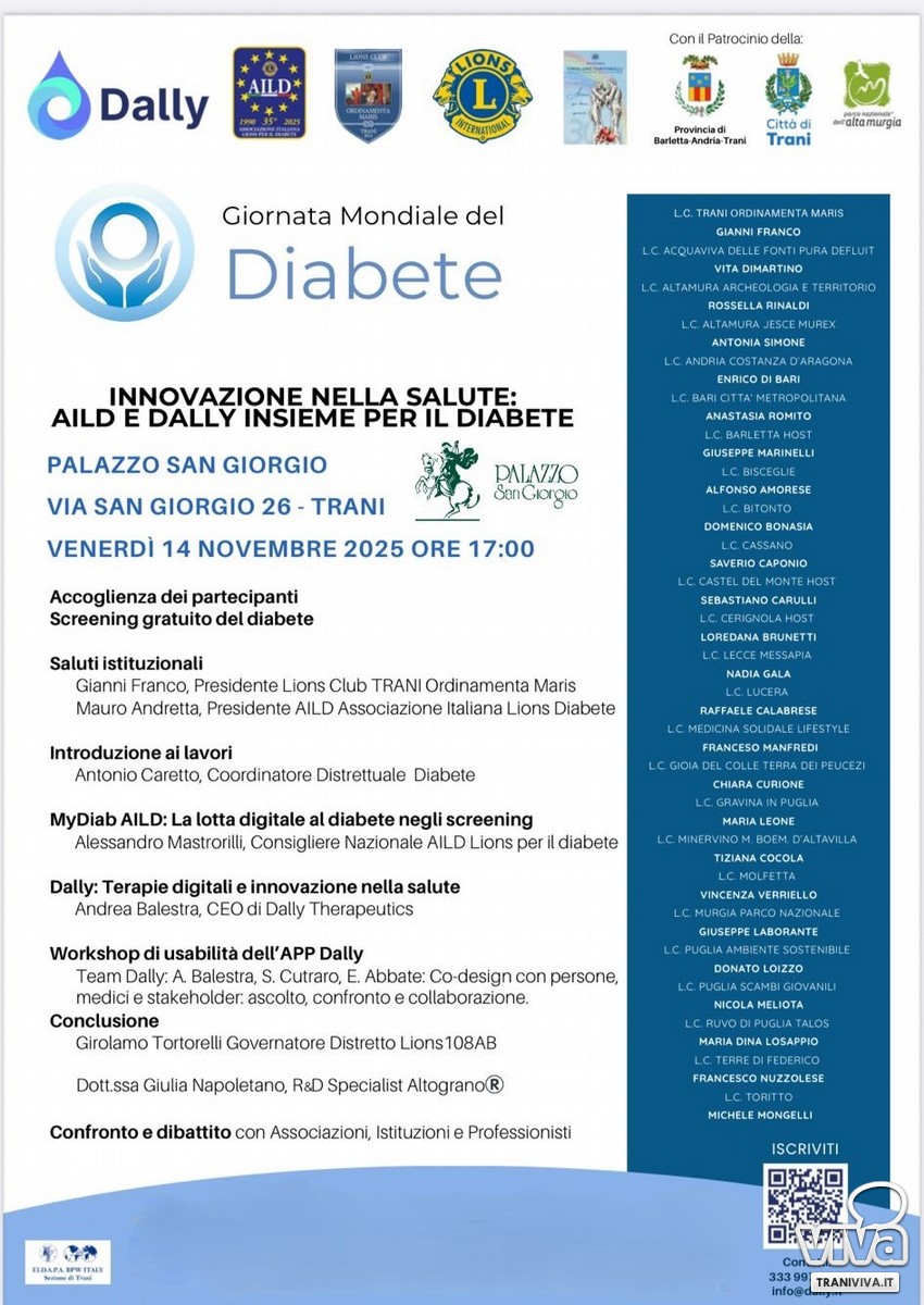 Lions Club Trani, AILD e Dally Therapeutic