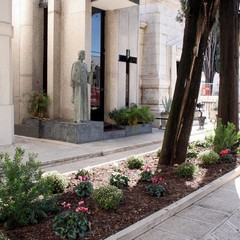 Nuove aiuole al cimitero di Trani