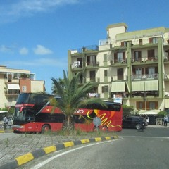 Trani, autobus bloccato sulla rampa della 16 bis