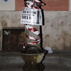 Trani, tutte le fontane pubbliche sigillate nella notte