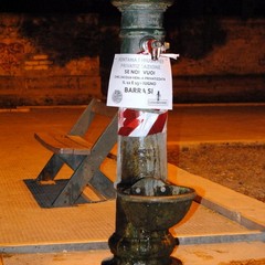 Trani, tutte le fontane pubbliche sigillate nella notte