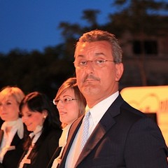 Inaugurazione della fontana sulla rotatoria di via Istria