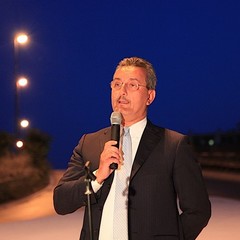 Inaugurazione della fontana sulla rotatoria di via Istria