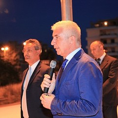 Inaugurazione della fontana sulla rotatoria di via Istria