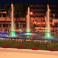 Inaugurazione della fontana sulla rotatoria di via Istria