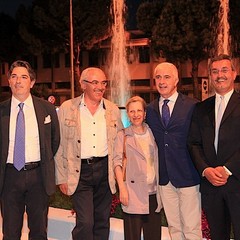 Inaugurazione della fontana sulla rotatoria di via Istria