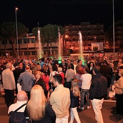 Inaugurazione della fontana sulla rotatoria di via Istria