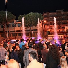 Inaugurazione della fontana sulla rotatoria di via Istria