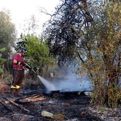 Incendio in via Duchessa D'Andria