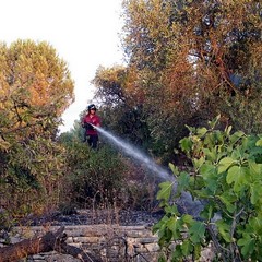 Incendio in via Duchessa D'Andria