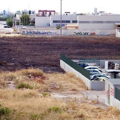 Incendio in via Papa Giovanni