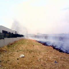 Incendio in via Papa Giovanni
