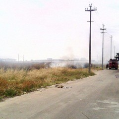 Incendio in via Papa Giovanni
