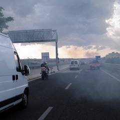 Incendio in via Superga