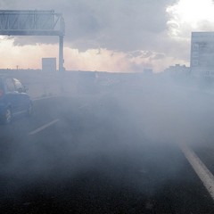 Incendio in via Superga