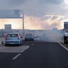 Incendio in via Superga