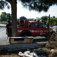 Incendio in via Martiri di Palermo
