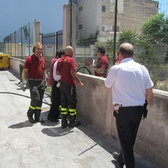 Incendio in via Vecchi