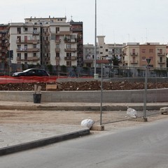 Lavori alla rotonda di via Istria