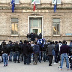 Crisi Fortis Trani, manifestazione dei tifosi