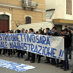 Crisi Fortis Trani, manifestazione dei tifosi