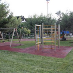 Inaugurazione del parco giochi nella villa comunale di Trani