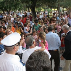 Inaugurazione del parco giochi nella villa comunale di Trani