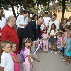 Inaugurazione del parco giochi nella villa comunale di Trani