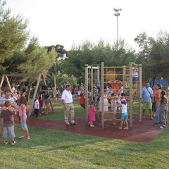 Inaugurazione del parco giochi nella villa comunale di Trani